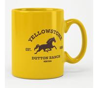 Yellowstone Officially Licensed Dutton Ranch Montana Mug (Yellow)