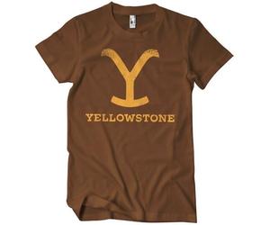 Yellowstone Officially Licensed Mens T-Shirt (Brown), X-Large