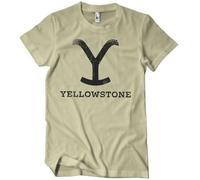 Yellowstone Officially Licensed Mens T-Shirt (Khaki), X-Large