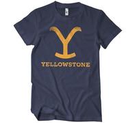 Yellowstone Officially Licensed Mens T-Shirt (Navy), Medium