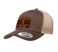 Yellowstone Officially Licensed Premium Trucker Cap (Brown-Khaki)