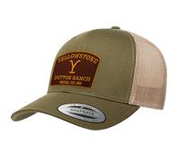 Yellowstone Officially Licensed Premium Trucker Cap (Olive-Khaki)