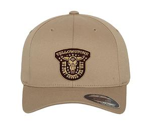 Yellowstone Officially Licensed We Don't Choose The Way Flexfit Baseball Cap (Khaki), Small/Medium