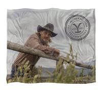 Yellowstone On The Fence Silky Kayce Dutton Supersoft Blanket Multicoloured (One Size)