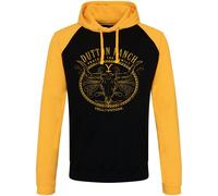 Yellowstone Protect The Family Baseball Hoodie Black-Yellow