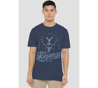 Yellowstone Revenge Skull-Adult Heather, Navy Yellowstone Navy M