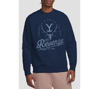 Yellowstone Revenge Skull-Crew Sweatshirt, Navy | Size: Medium Yellowstone Navy M