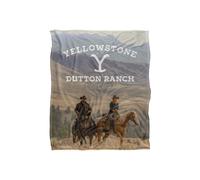 Yellowstone Rip and Beth Riding Horses Silky Touch Super Soft Throw Blanket 152 X 127 cm Yellowstone White One Size