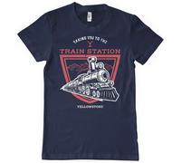 Yellowstone Taking You To The Train Station T-Shirt Navy