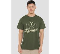 Yellowstone Theres A Price To Pay Cream T-Shirt, Military Green | Size: XL Yellowstone Green XL