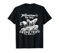 Yellowstone Top Trio 2025 Road Trip Shirt Bear National Park T-Shirt