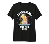 Yellowstone Trip 2026 Abstract Geyser Eruption Premium T-Shirt