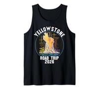 Yellowstone Trip 2026 Abstract Geyser Eruption Tank Top