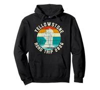 Yellowstone Trip 2026 Retro Sunset Geyser Pullover Hoodie