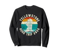 Yellowstone Trip 2026 Retro Sunset Geyser Sweatshirt
