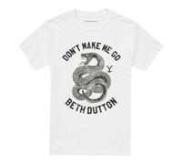 Yellowstone Unisex Adult Don't Make Me Go Beth Dutton T-Shirt