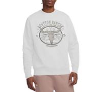 Yellowstone Dutton Ranch Crew Sweatshirt, White, X-Large
