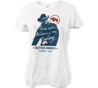 Yellowstone Winning Or Learning Girly Tee Damen T-Shirt White