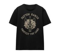 Yellowstone Womens/Ladies Dutton Ranch Protect The Land Wolf T-Shirt