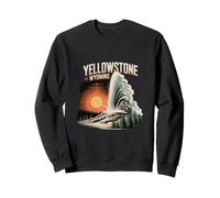 Yellowstone Wyoming Faithful Geyser Art Sweatshirt