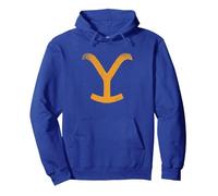 Yellowstone Y Symbol Full Front Pullover Hoodie, Adult Unisex, Royal Blue, X-Large