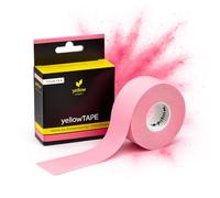 yellowTAPE Face Tape - 2.5 cm x 5 m Kinesiotape Pink - Lifting Tape for Face, Anti-Wrinkle Tape for Smooth Skin & Slip-on Lids, Skin-Friendly Face Tape for Firm Facial Features (Pink)