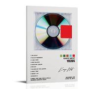 YELLOWV Kanye Poster West Yeezus Album Cover Posters for Room Aesthetic Canvas Wall Art Bedroom Decor 08x12inch(20x30cm)