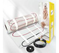 YeloDeer 230V Electric Underfloor Heating Kit with 2m Flexible Conduit 200w/m², 5.0m², Heating Floor Mat for Floor Tiles, Ceramic, Porcelain, Stone Floors etc. Perfect Radiant Heating System for Home