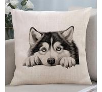 Yelolyio Alaskan Malamute Pillow Covers Cushion Pillow Cover Puppy Doggy Square Pillowcase Farmhouse Decorations Home Decor 22"x22" Throw Pillow Covers Gift