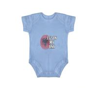 Yelolyio Albania Country Pride Short-Sleeve Bodysuit, It's in My DNA Albania Flag Fingerprint Baby Infant Romper One-Piece Bodysuit,12months