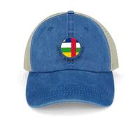 Yelolyio Central African Republic Flag Mesh-Back Cap Central African Republic Baseball Cap Adjustable Denim Cap Adjustable Plain Baseball Hat for Men and Women Outdoor Sports Caps