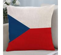 Yelolyio Czech Republic National Flag Throw Pillow Cover Pillow Case Czech Republic Cushion Cover Pillow Case Pillowcase with Zipper Home Decor for Sofa Living Room Bedroom 16x16 Inch