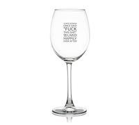 Yelolyio Fuck This Shit_ and She Lived Happily Ever After Engraved Crystal Red Wine Glasses, Crystal Clear Star Glass Laser Cut Rim for Wine Tasting, Elegant Party Drinking Glassware,17 oz