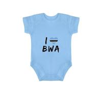 Yelolyio Funny Infant One-piece I Love Botswana Baby Jumpsuit One Piece Botswana Flag Baby Bodysuit Short Sleeve Bodysuit for Newborn Infant Baby Girl Boy