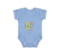 Yelolyio It's in My DNA Saint Vincent And The Grenadine Flag Fingerprint Baby Jumpsuit Short Sleeve - Saint Vincent And The Grenadine Flag Bodysuit Unisex Babies