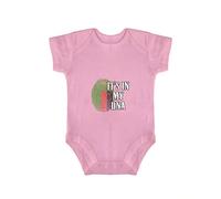 Yelolyio It's in My DNA Zambia Flag Fingerprint Baby Jumpsuit Short Sleeve - Zambia Flag Bodysuit Unisex Babies - Patriotic Zambia Short Sleeve Bodysuits Newborn to Infant