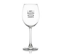Yelolyio My Favorite People Call Me Gramps Engraved Crystal Red Wine Glasses, Crystal Clear Star Glass Laser Cut Rim for Wine Tasting, Elegant Party Drinking Glassware, 11 OZ