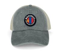 Yelolyio Outdoor Cap Men's Mesh Back Ballcap The Greatest Place On Earth Mongolia Cotton Caps Mongolia Flag Caps Baseball Caps Fishing Hats Mesh Caps Outdoor Sports Caps Gray
