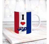 Yelolyio White Mug I Love My Country,Falkland Islands Ceramic Cup Coffee Mug Falkland Islands Flag White Tea Cup Gift for Mom Dad Grandmother Grandpa Women Men 11oz