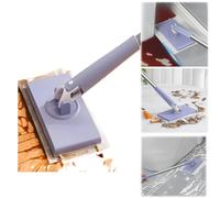 Yelschwa Automatic Cloth Changing Mini Mop Hands Free Mini Mop Compatible With Face Towels 360°Rotating Head Compatible With Towels Or Disposable Wipes Without Dirty Hands Mopping (1 PCS)