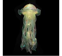 Yelschwa Jellyfish Light, Hanging Jellyfish Lamp, Creative Glowing Jelly Fish Night Light, Jelly Fish Lanterns, Jellyfish Garden Light for Ocean Theme Party Yard Landscape Garden Ornament (Green)