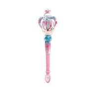 Yelschwa Magic Wand Heart Shaped Princess Glowing Magic Wand Toy With Light Sound Cane Rotating Light Flashing Toy For Girls Wands Birthday Children's Day Gifts Party Supplies (Blue)