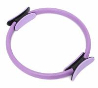 Yelschwa Pilates Ring Magic Exercise Circle Dual Grip Yoga Pilates Ring Resistance Circle Pelvic Floor Muscle Training Full Body Toning Sculpting Inner/Outer Thighs Weight Loss (Purple)