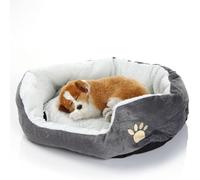 Yelschwa Puppy Bed Cat Bed Pet Beds With Thickened Pp Cotton Super Soft Cosy Dog Beds Grey Pet Bed Sofasuitable For Small Puppy Cat Pad Waterloo For Cats And Small Dogs (Grey)