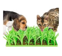 Yelschwa Silicone Grass Mat For Cats Dogs Foraging Mat For Cats | Cat Grass Mat For Indoor Cats Cat Slow Feeder Food Mat For Kitten Anti-Gulping Healthy Eating Diet (1PCS)