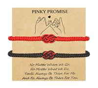 YELUWA 2 Pcs Red String of Fate Bracelet Red String Knot Bracelet