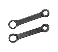 Yelvera 12-Point Offset Socket Set 16mm 17mm for Motor Mounts | Made of hardened tool steel, black finish resists rust and oxidation, solid strength construction