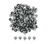 Yelvera 120pcs Door Panel Retainer Set Compatible for BMW E36 E38 E39 E46 M5 Z3 Car Interior Clips Plastic Fasteners White 14.2mm Top Diameter 15.2mm Rod Length 7.5-8mm Hole