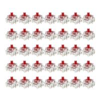 Yelvera 35 Pack Pre Lubed Linear Mechanical Keyboard Switches With 3 Pin Design For Hot Swappable Boards Smooth Gaming Typing Black Red Brown Yellow Blue(Red)