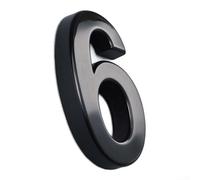 Yelvera 3D House Number Stickers 7CM Tall ABS Plastic Self Application For Door Frame Wall And Entryway Display(6)